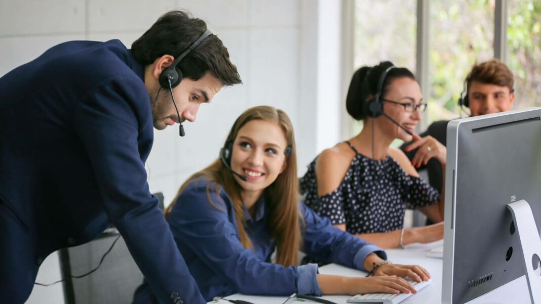 Employees Using VoIP Calling