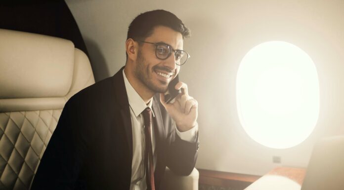 How Does VoIP Enable Mobility in Communication? Man flying on phone