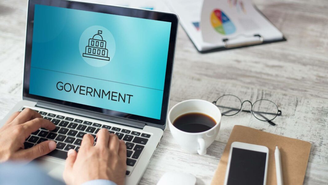 Government Portal On Laptop