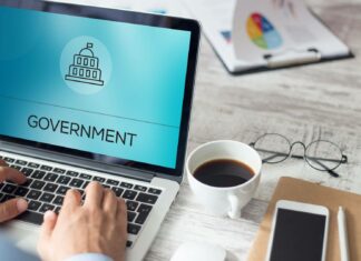 Can Broadband Improve Access to Government Services? Government Portal On Laptop