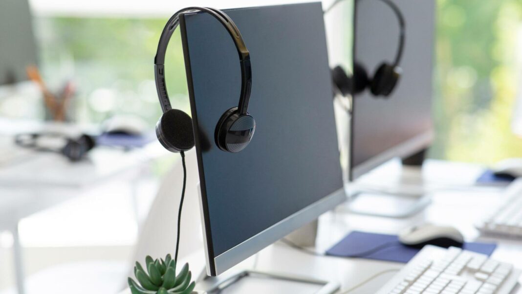 Headset On Desktop