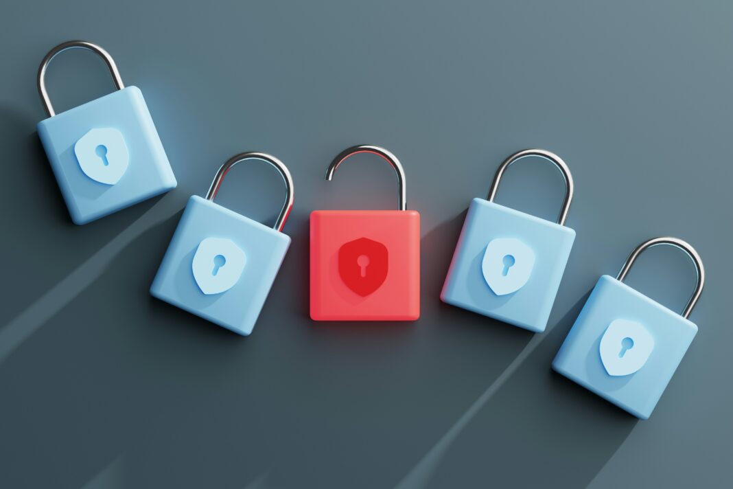 Rendered image of padlocks