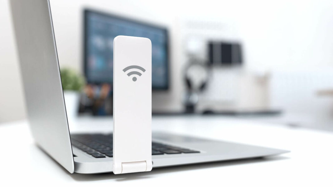 WiFi Dongle On Laptop