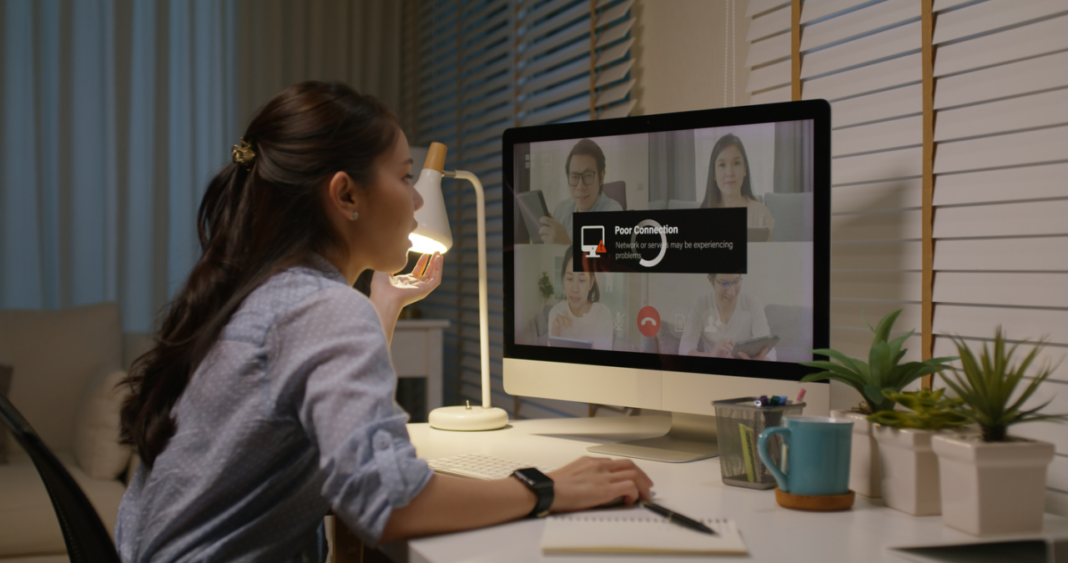 Slow internet on screen