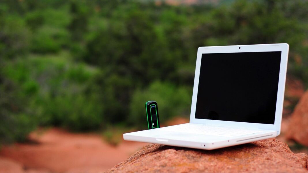Laptop In Remote Area Laptop In Remote Area