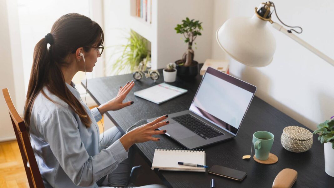 Woman Working From Home