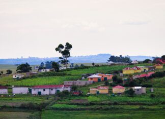 Can VoIP Be Used in Rural Areas Without Broadband? An aerial view of colourful houses built on the side of a hill