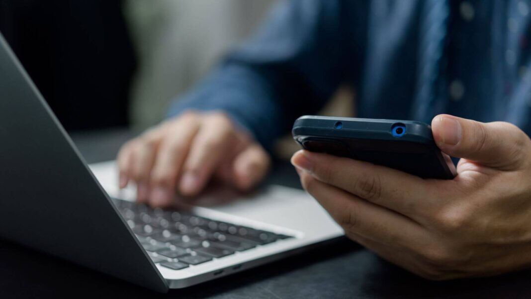 Phone And Laptop Phone And Laptop