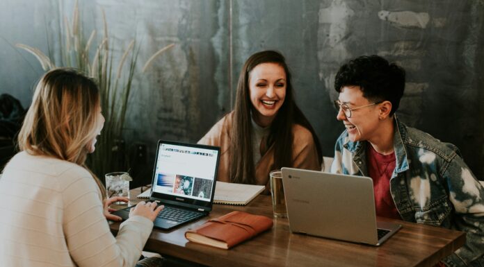 Porting Your Landline Phone Number to VoIP three-people-working-at-a-desk