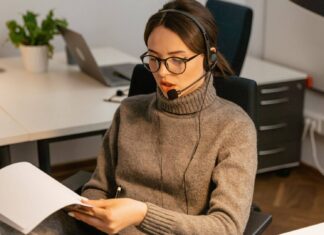 What Are The Common VoIP Setup Mistakes To Avoid? Woman Using Headset