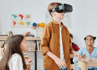 Broadband Connectivity: The Backbone Of Virtual Reality In Education Student-using-VR-headset