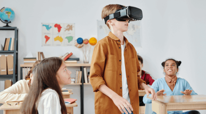 Broadband Connectivity: The Backbone Of Virtual Reality In Education Student-using-VR-headset