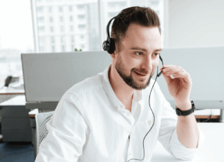 Experts Share: How VoIP Reduces Communication Costs For Businesses Man-using-headset