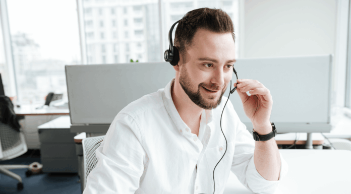 Experts Share: How VoIP Reduces Communication Costs For Businesses Man-using-headset