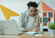 Tips for Boosting Speeds with a Mobile Broadband Router working-from-home-office-on-voip-phone