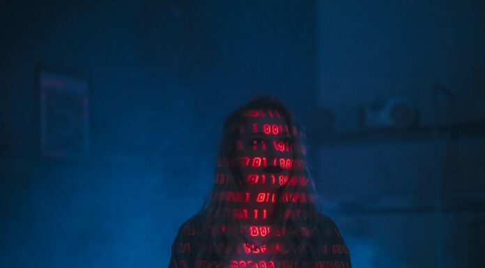 Real-Time Sentiment Analysis In VoIP Customer Service Calls girl-standing-code-through-light